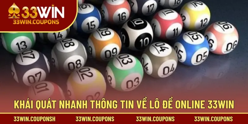Khái quát nhanh thông tin về lô đề online 33WIN